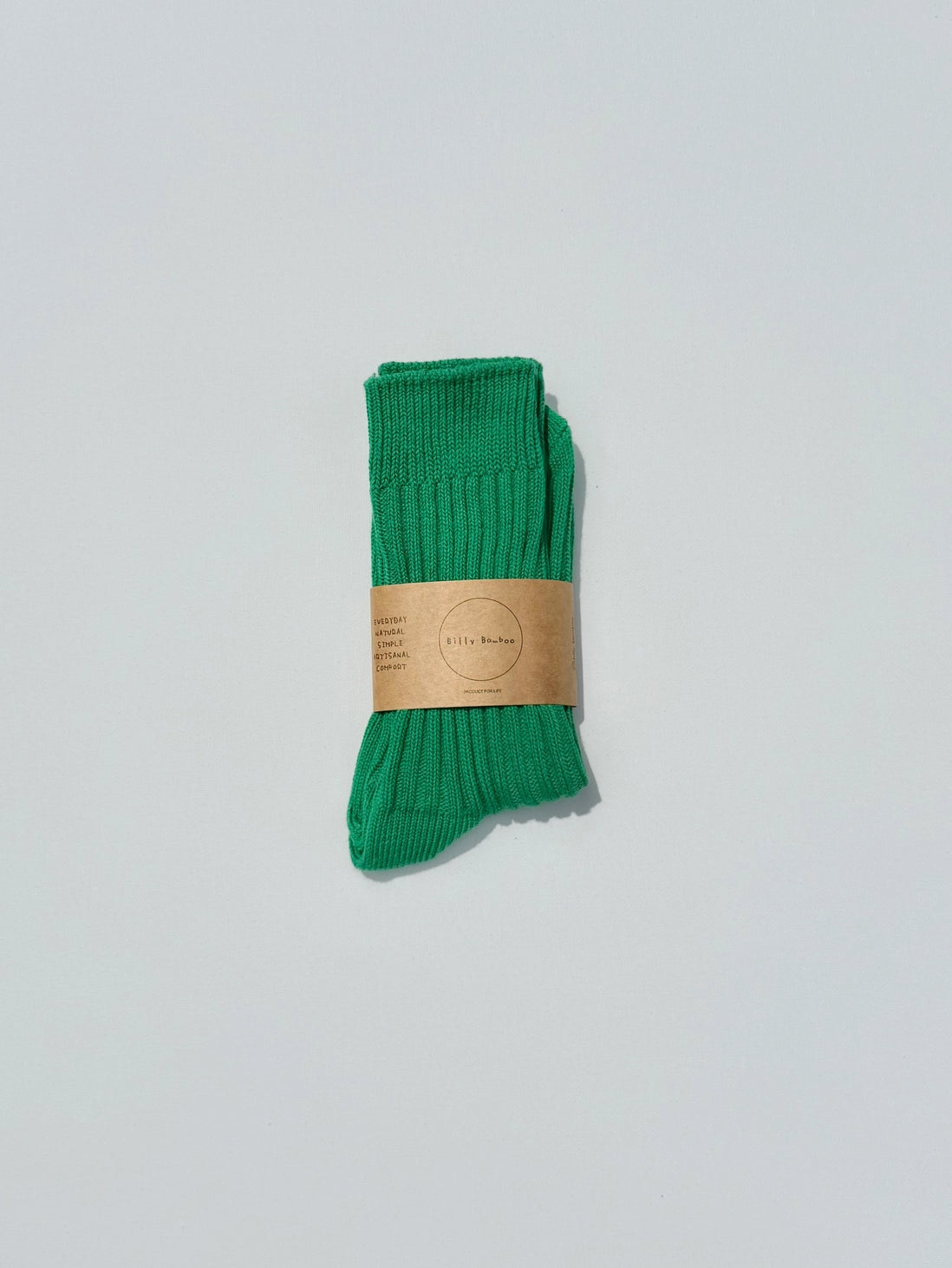 Ribbed Cotton High Socks