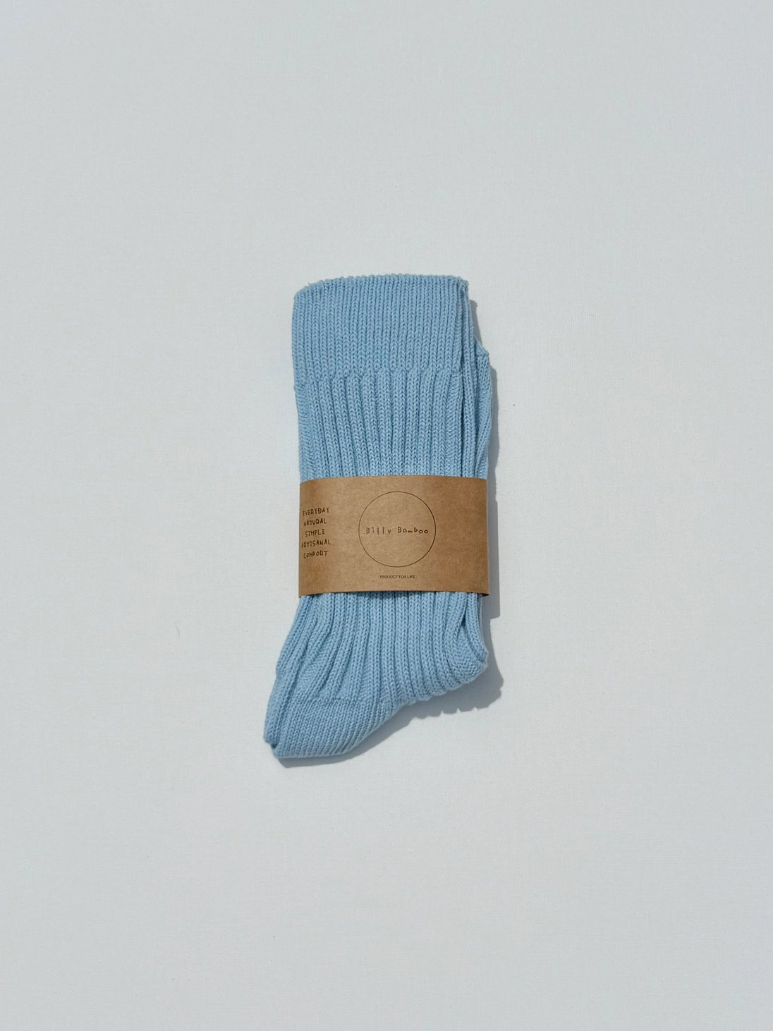 Ribbed Cotton High Socks
