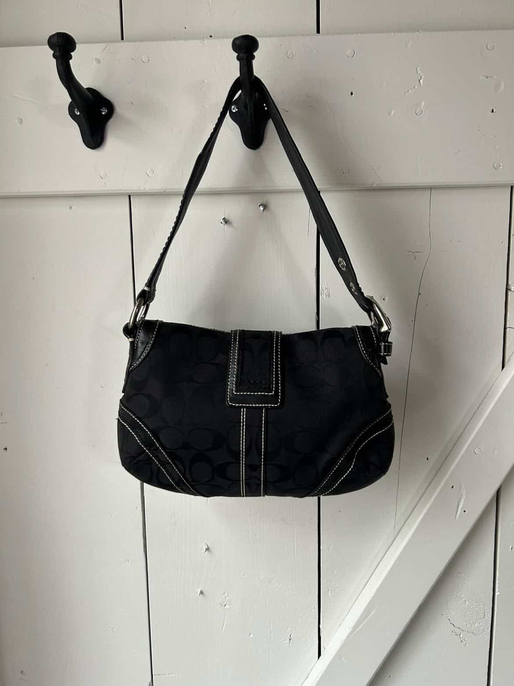 Y2k Coach Soho Signature Canvas Shoulder Bag