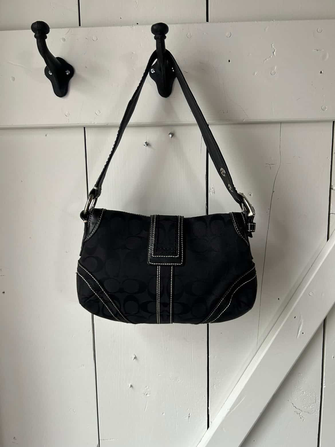 Y2k Coach Soho Signature Canvas Shoulder Bag