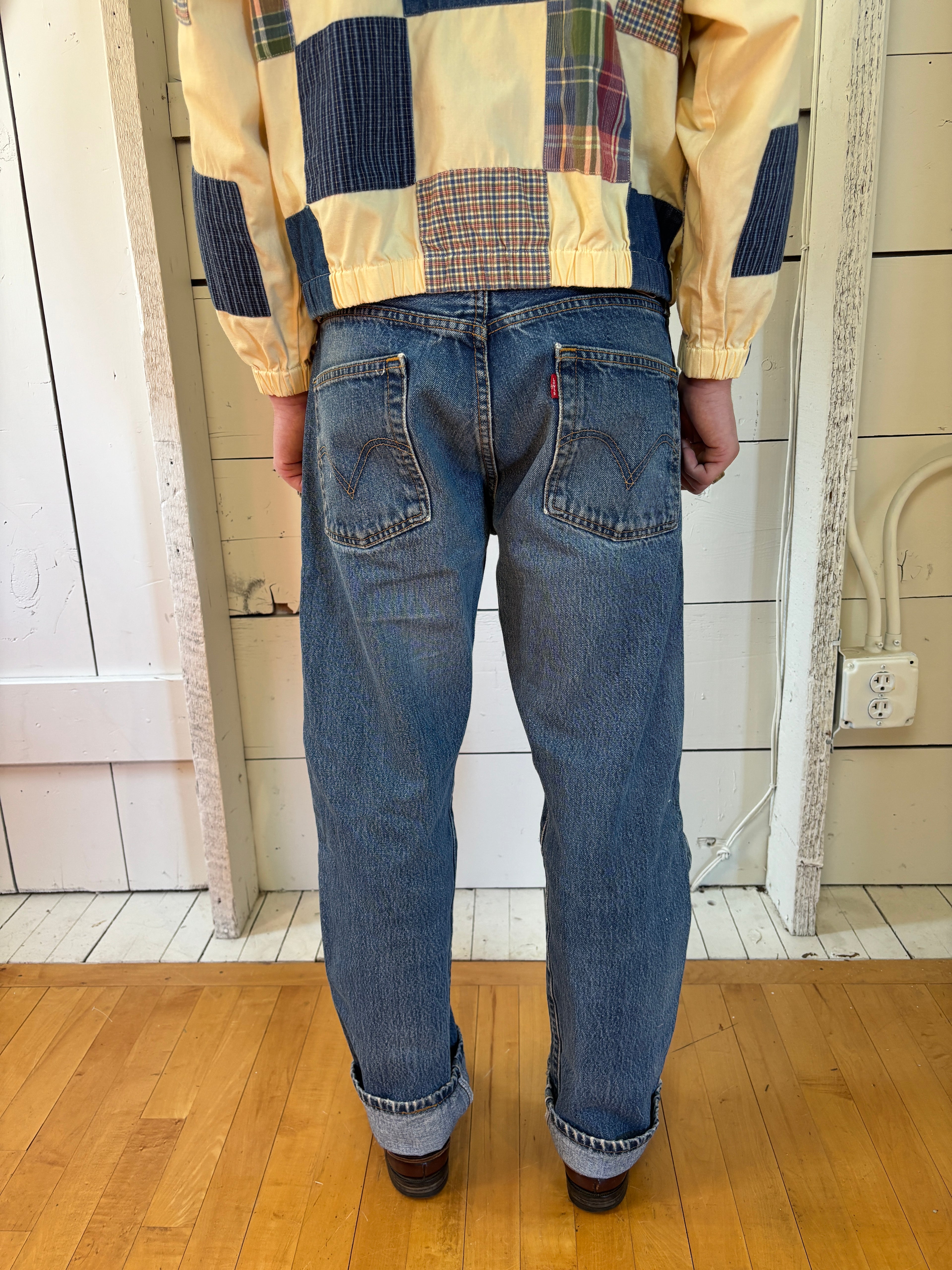 2000s Levi’s 501 Button Fly Paint Splatter Jeans (31x29)