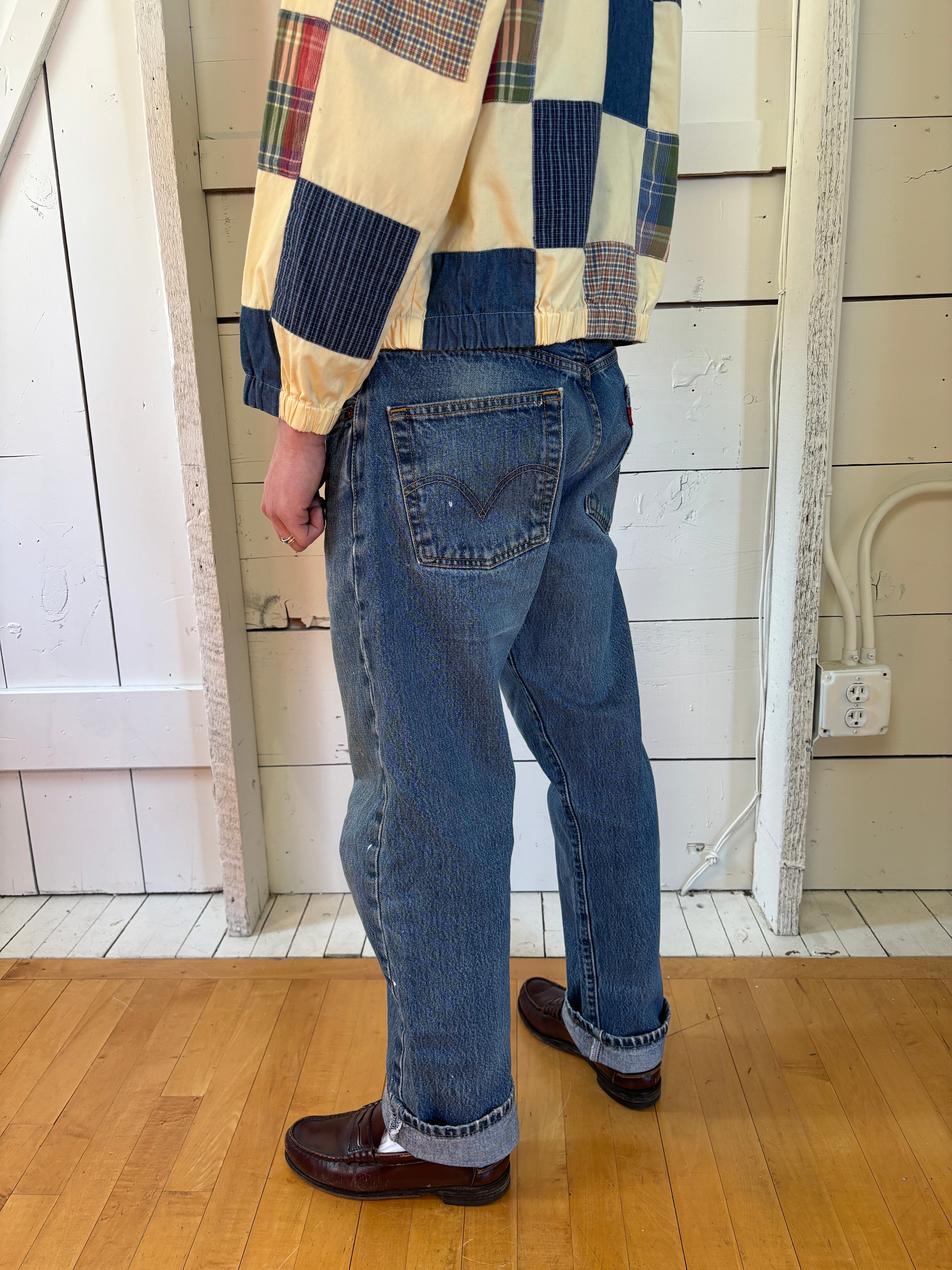 2000s Levi’s 501 Button Fly Paint Splatter Jeans (31x29)