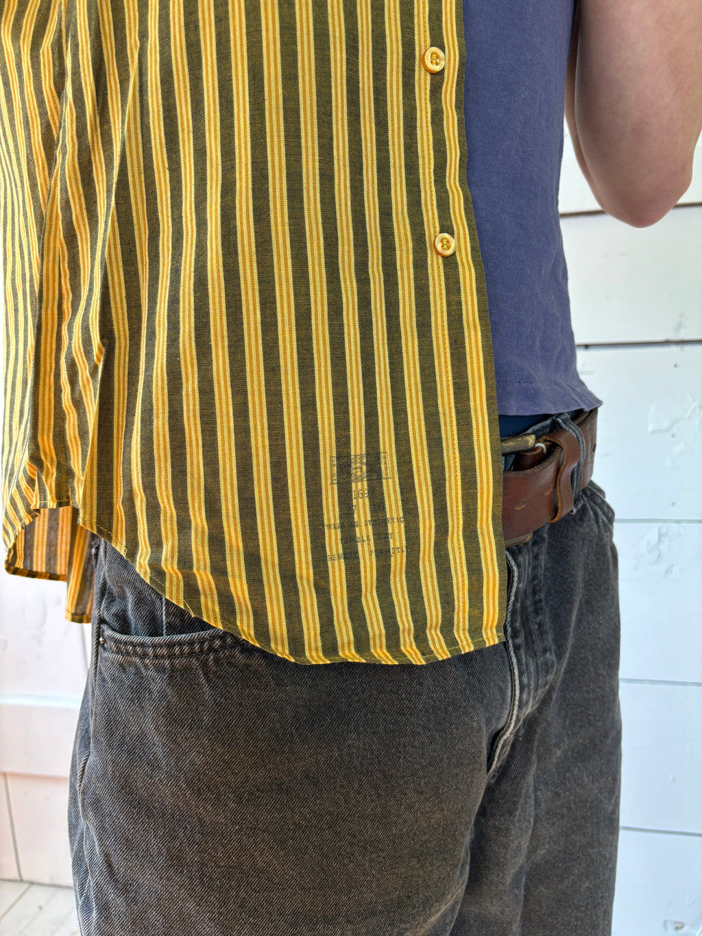 70s Brixton Striped Short Sleeve Button Up