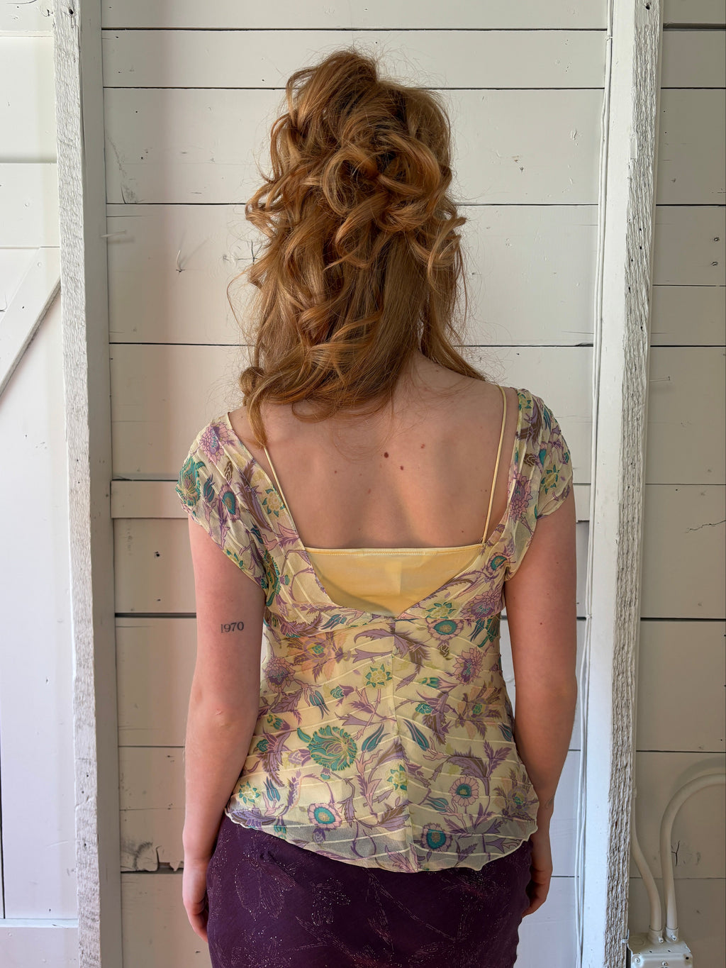 Diane Von Furstenburg 100% Silk Floral Top
