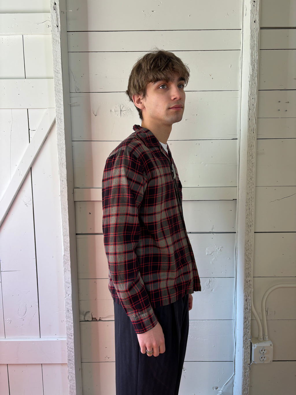 90s Ralph Lauren Sport Loop Collar Button Up