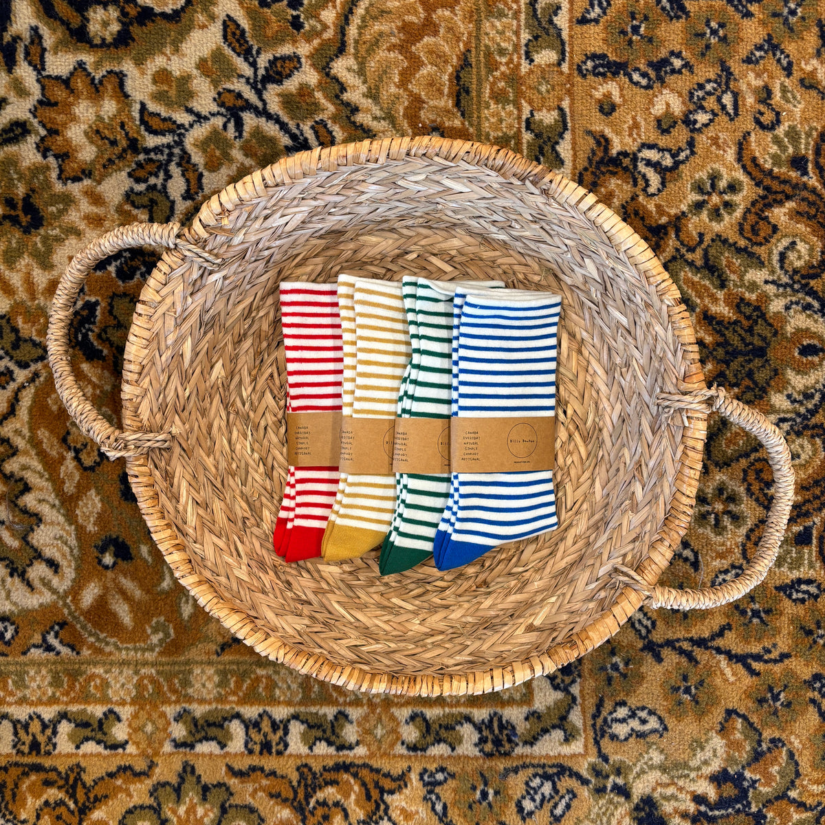 Stripe Color High Socks