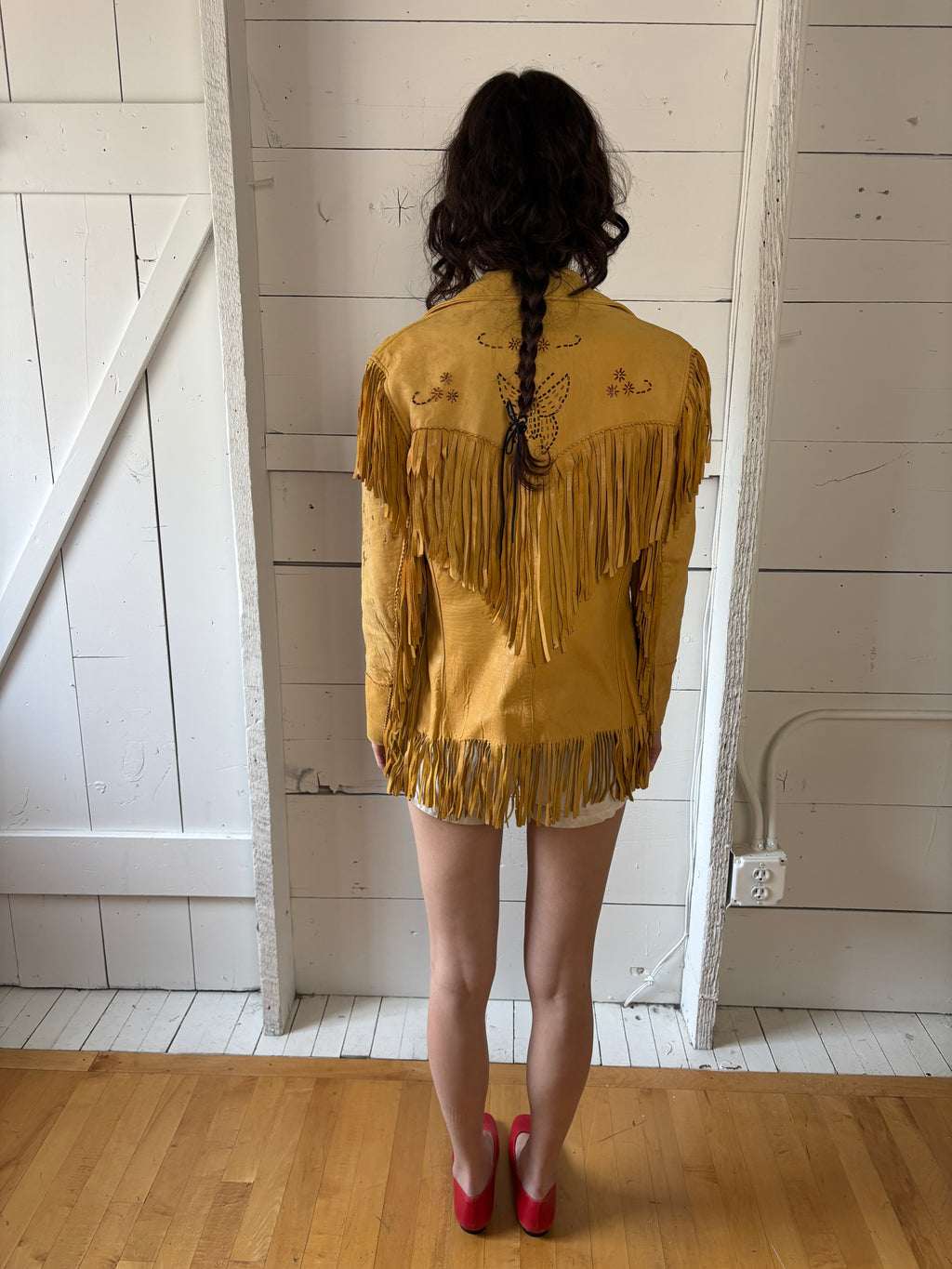 50s/60s Beaded Suede Fringe Jacket (AS IS)