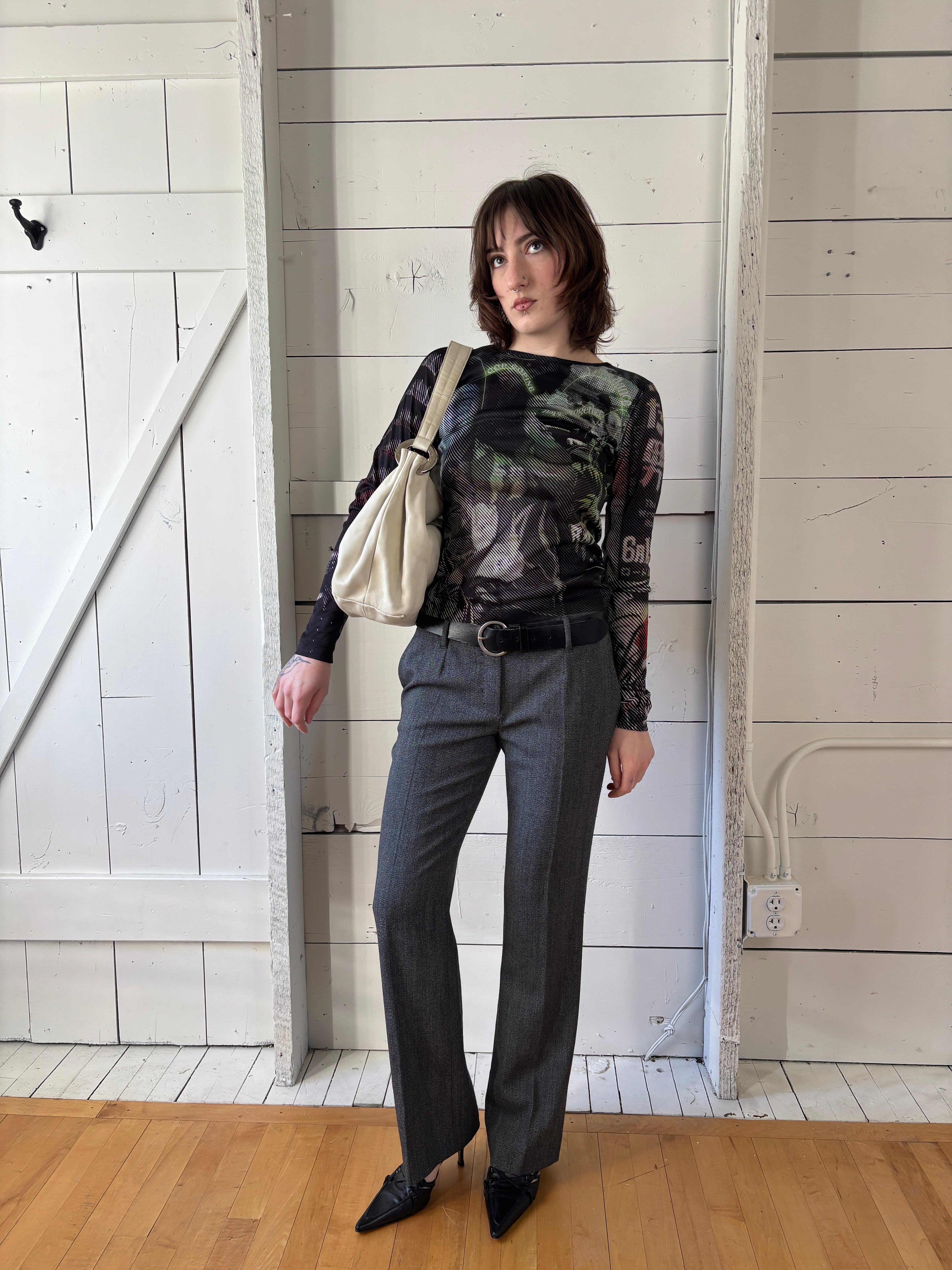 Gray Dolce & Gabbana Midrise Trousers