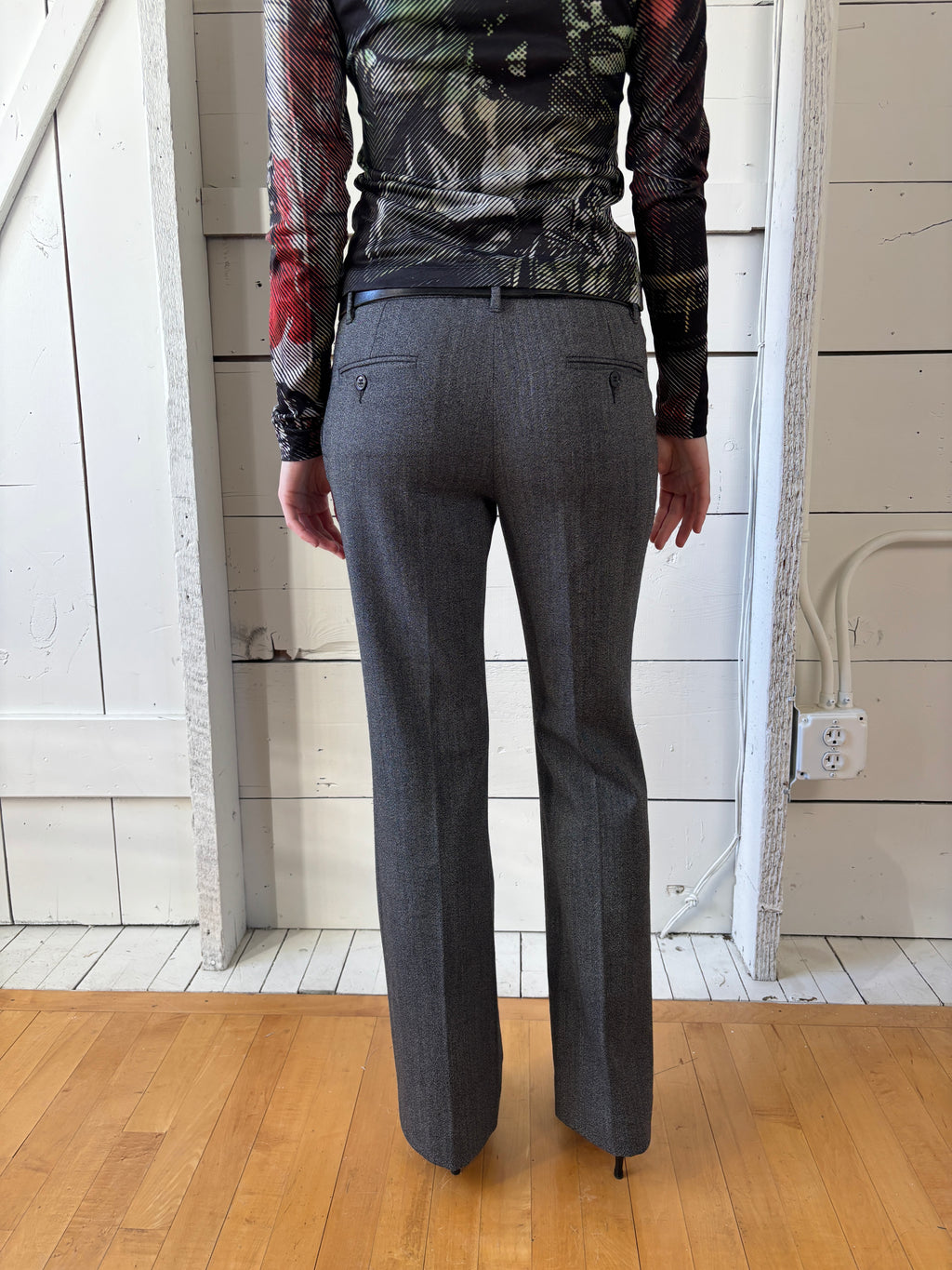 Gray Dolce & Gabbana Midrise Trousers