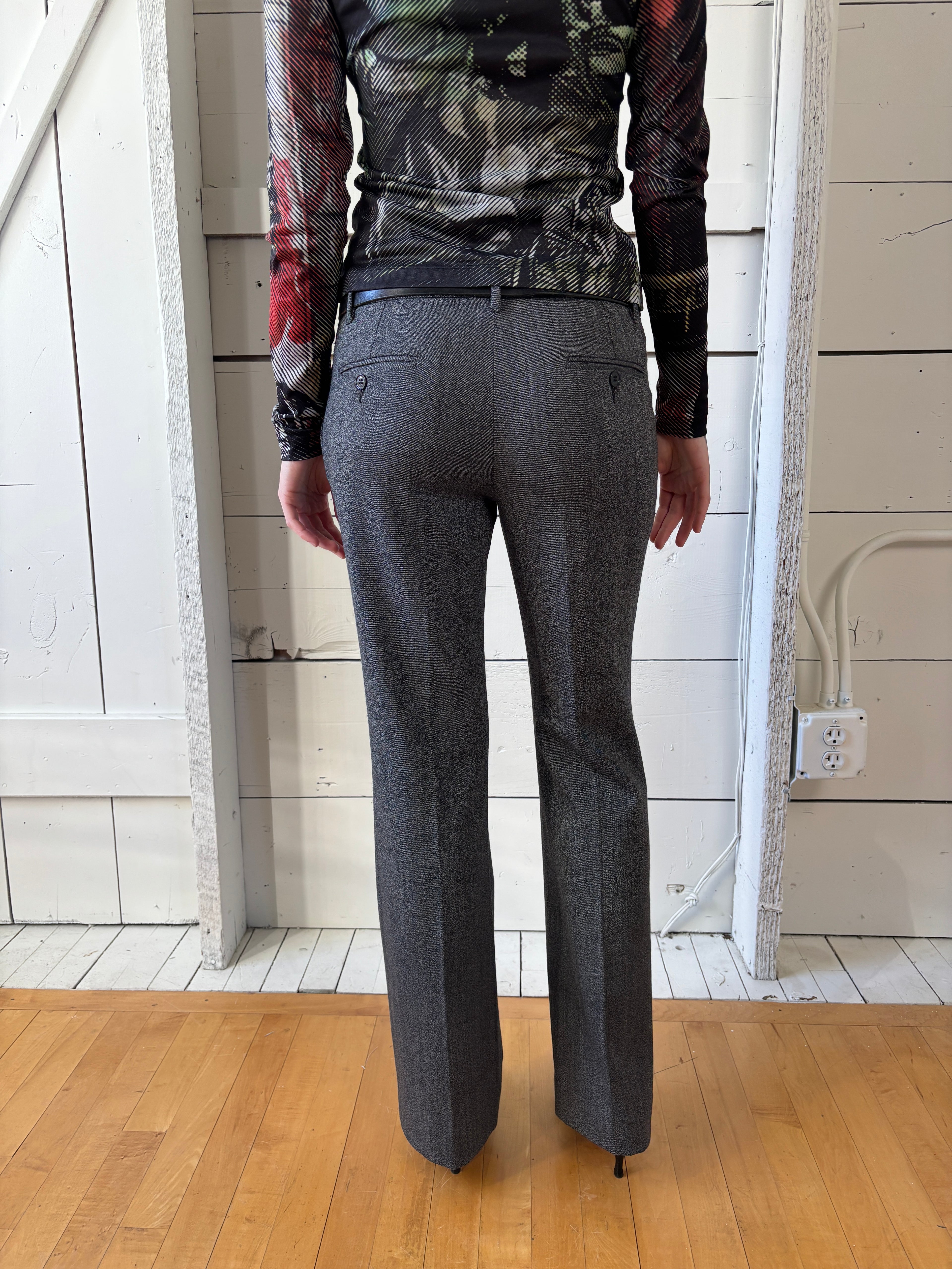 Gray Dolce & Gabbana Midrise Trousers