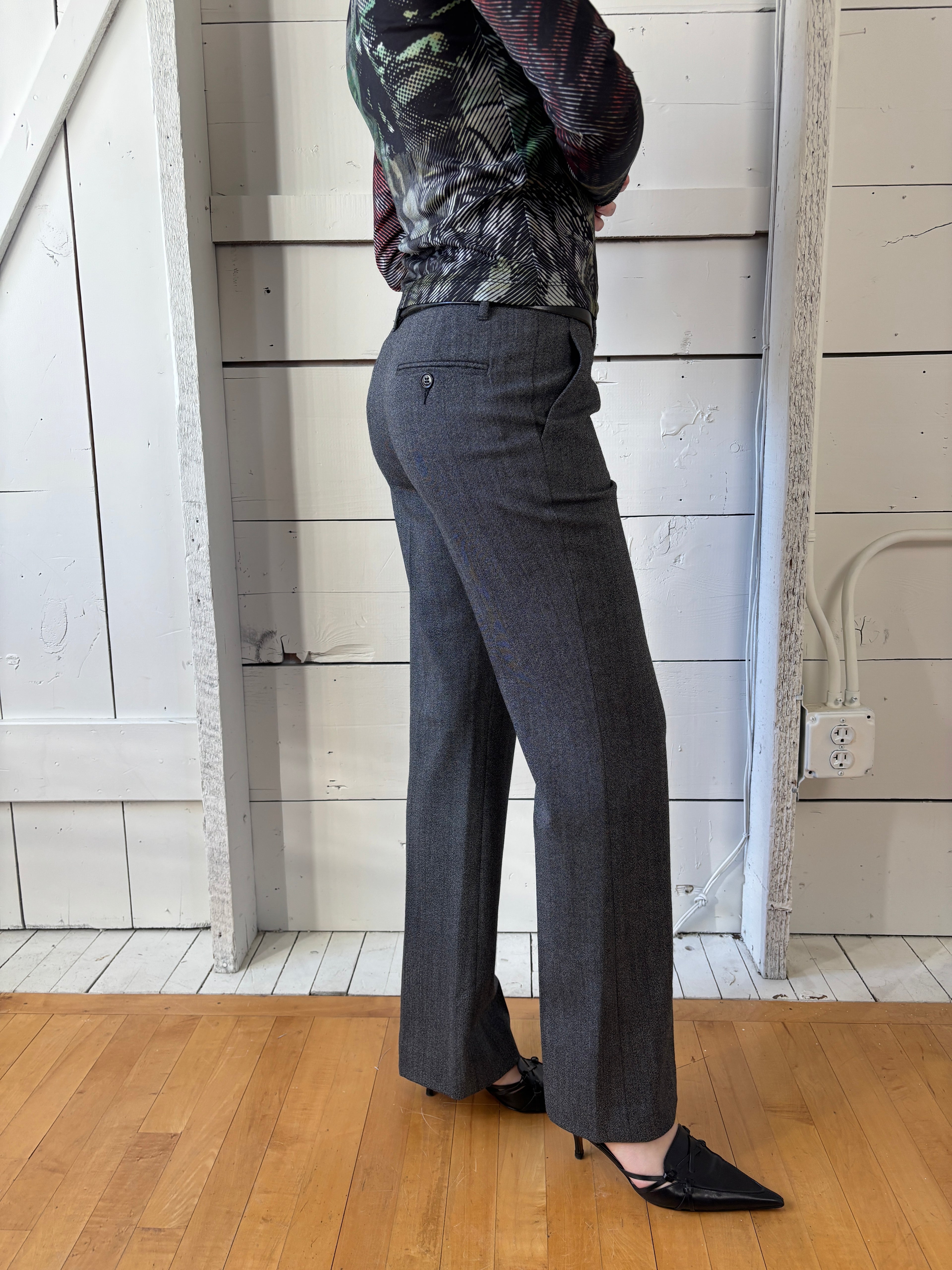 Gray Dolce & Gabbana Midrise Trousers