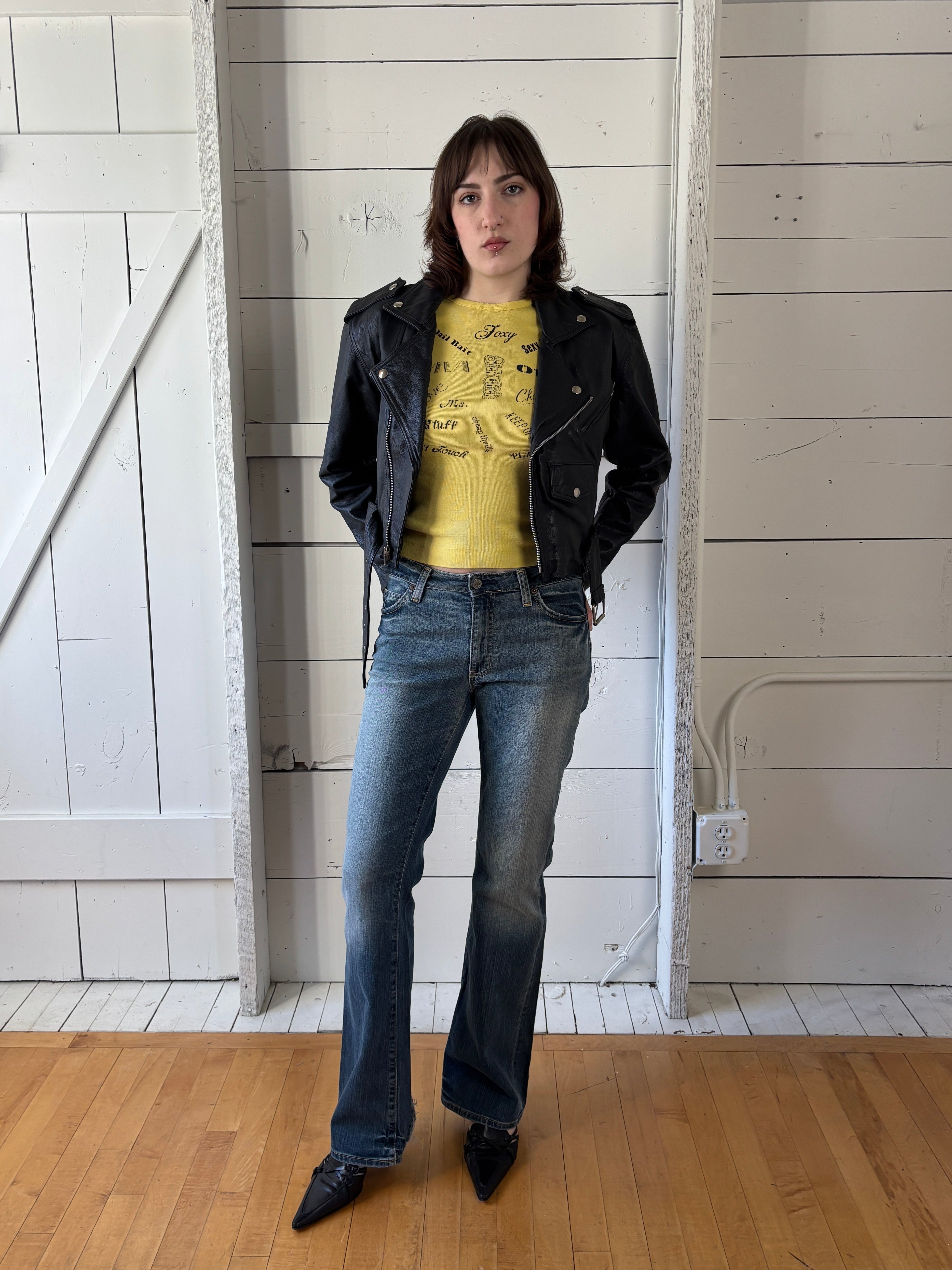 80s Wilson's Leather Biker Jacket