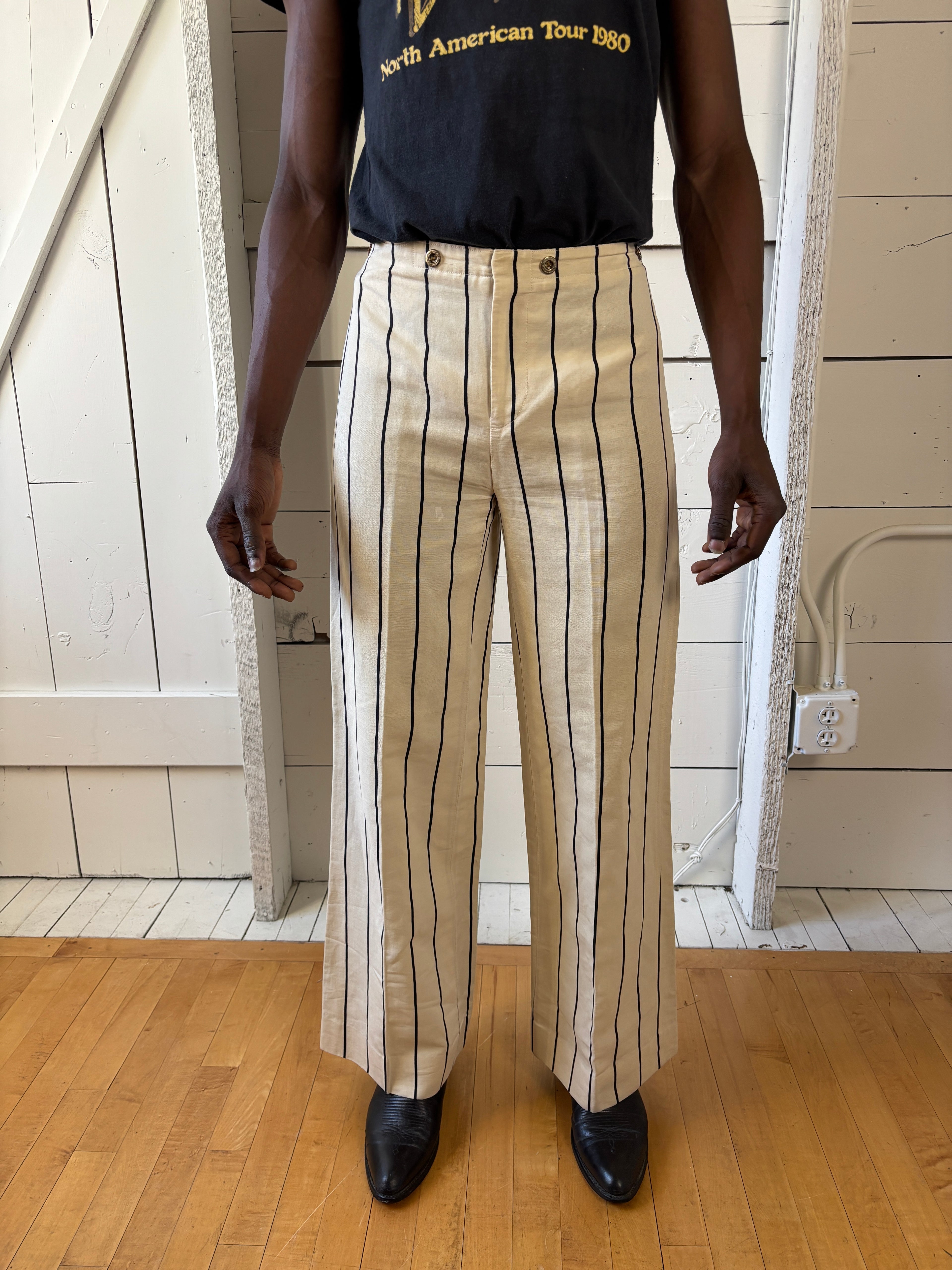 Ralph Lauren Pin Stripe Wide Leg Trousers