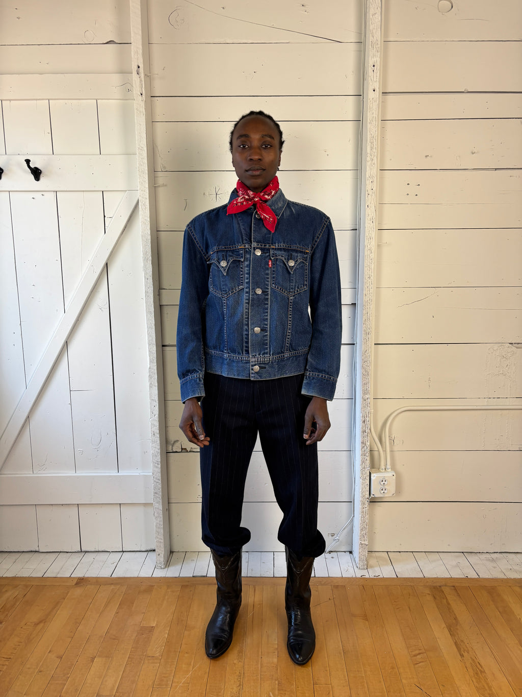Vintage Gap Premium Made In Italy Wool Striped Trousers