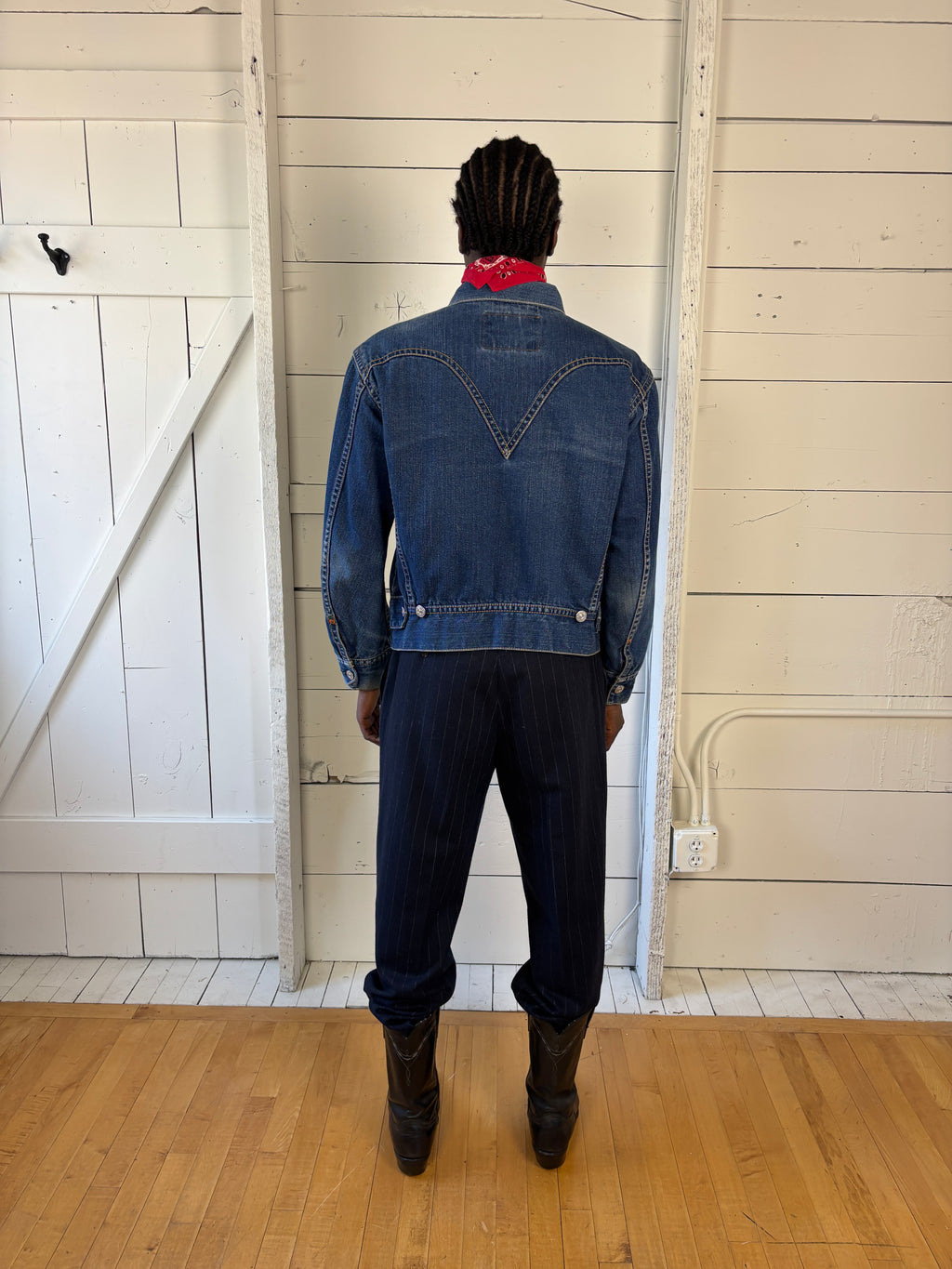 Vintage Gap Premium Made In Italy Wool Striped Trousers