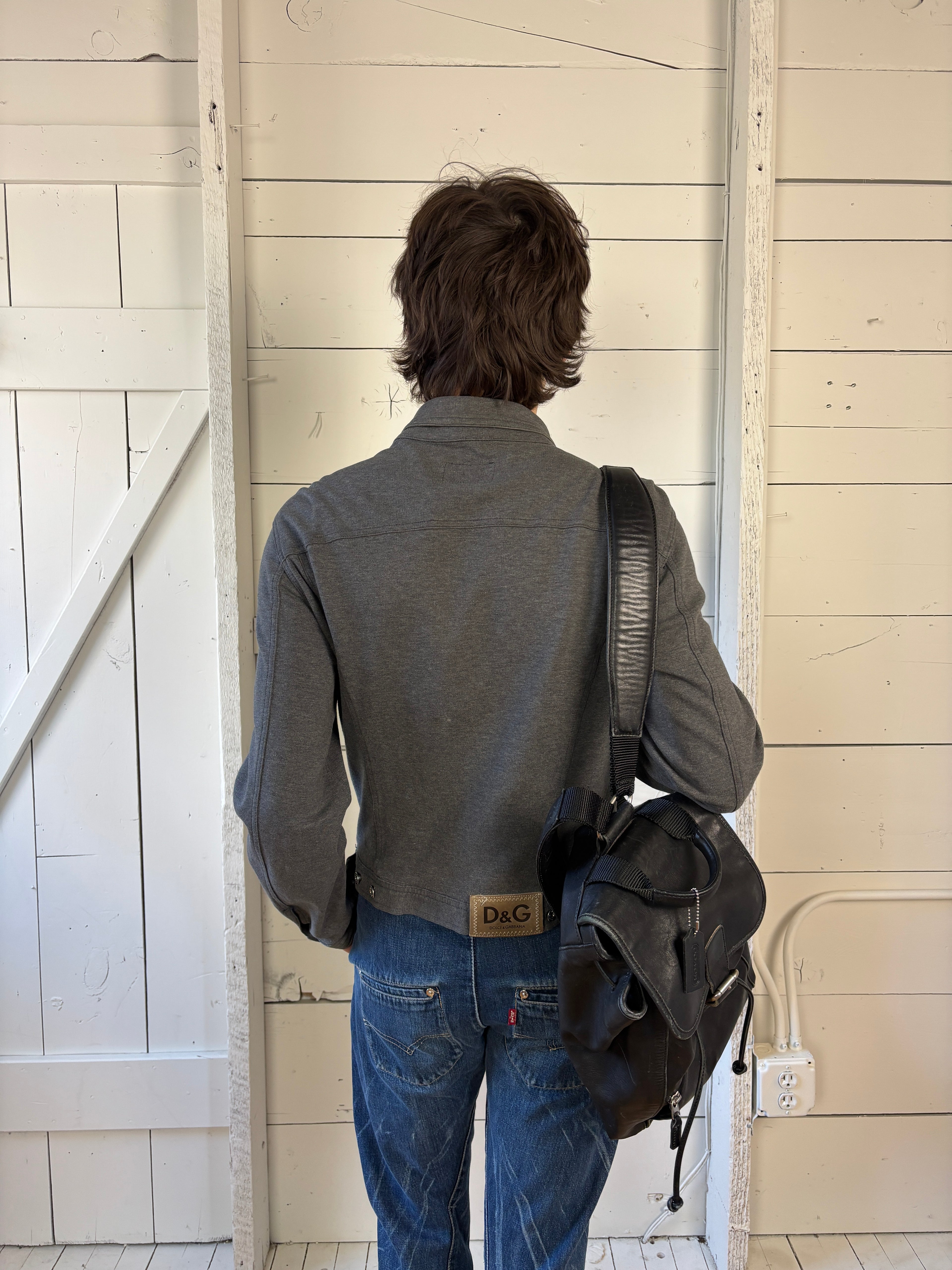 2000s Dolce and Gabbana Cotton Darted Jacket