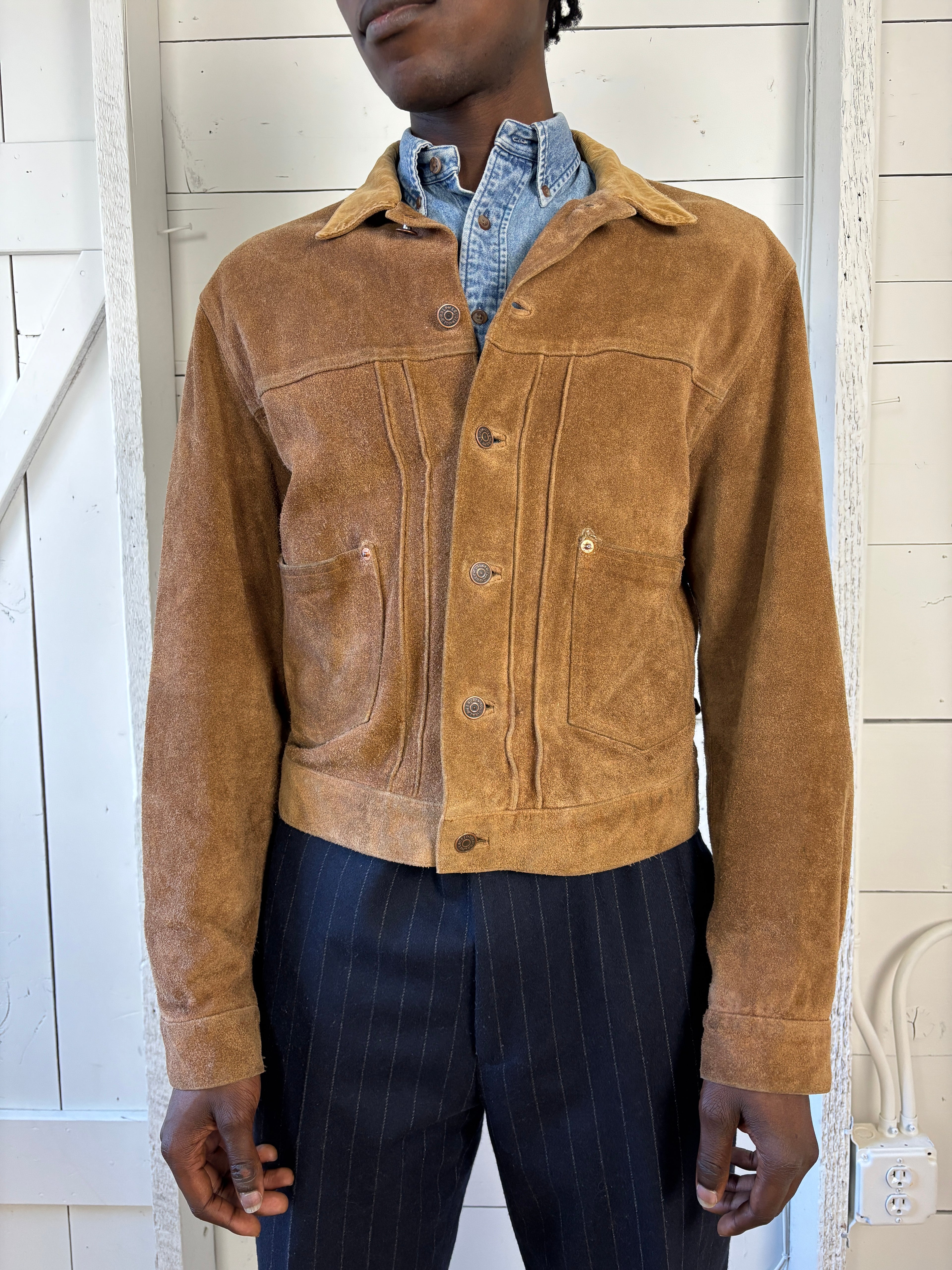 80s Polo Ralph Lauren Type 2 Suede Trucker