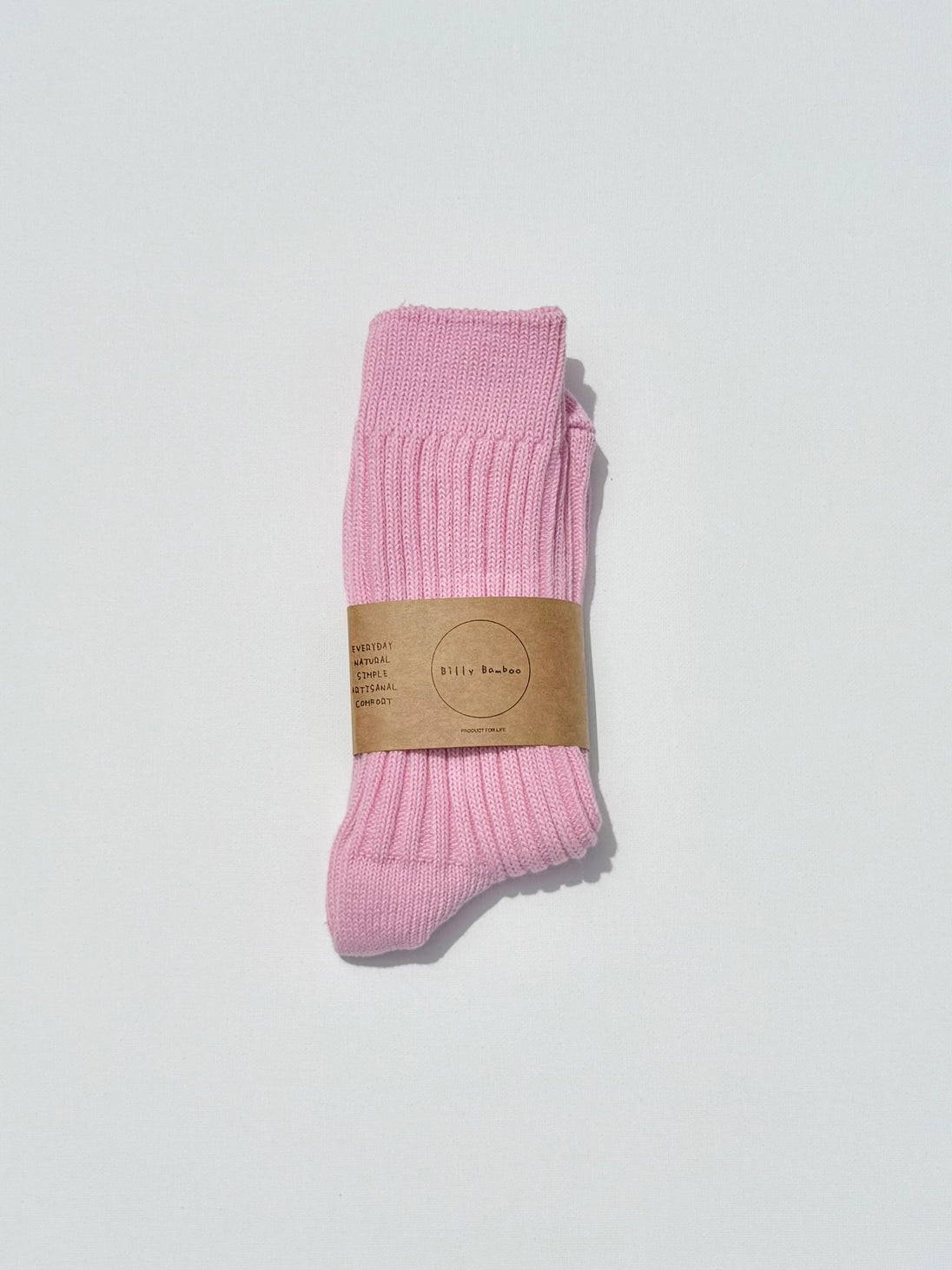 Ribbed Cotton High Socks