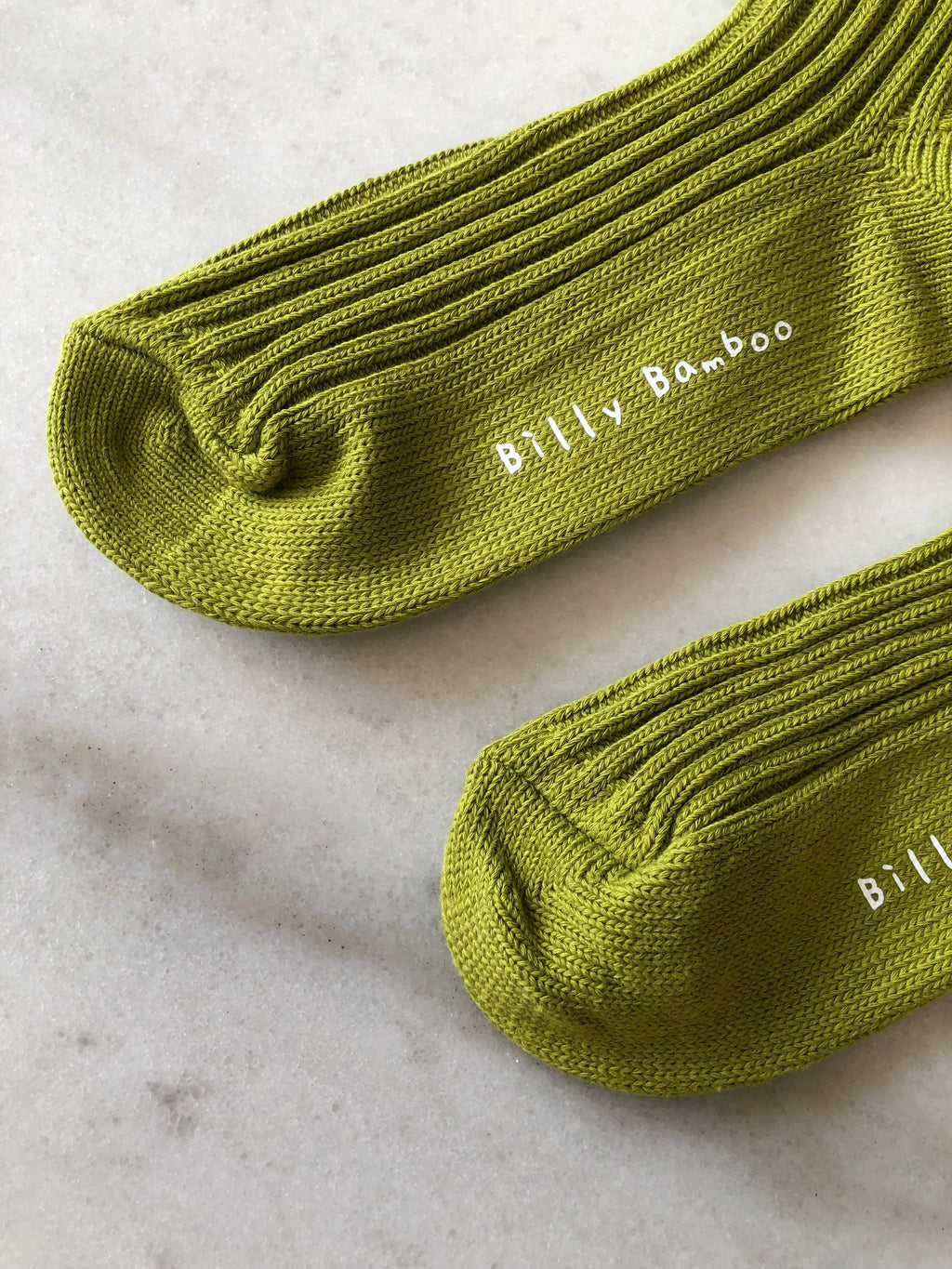 Ribbed Cotton High Socks