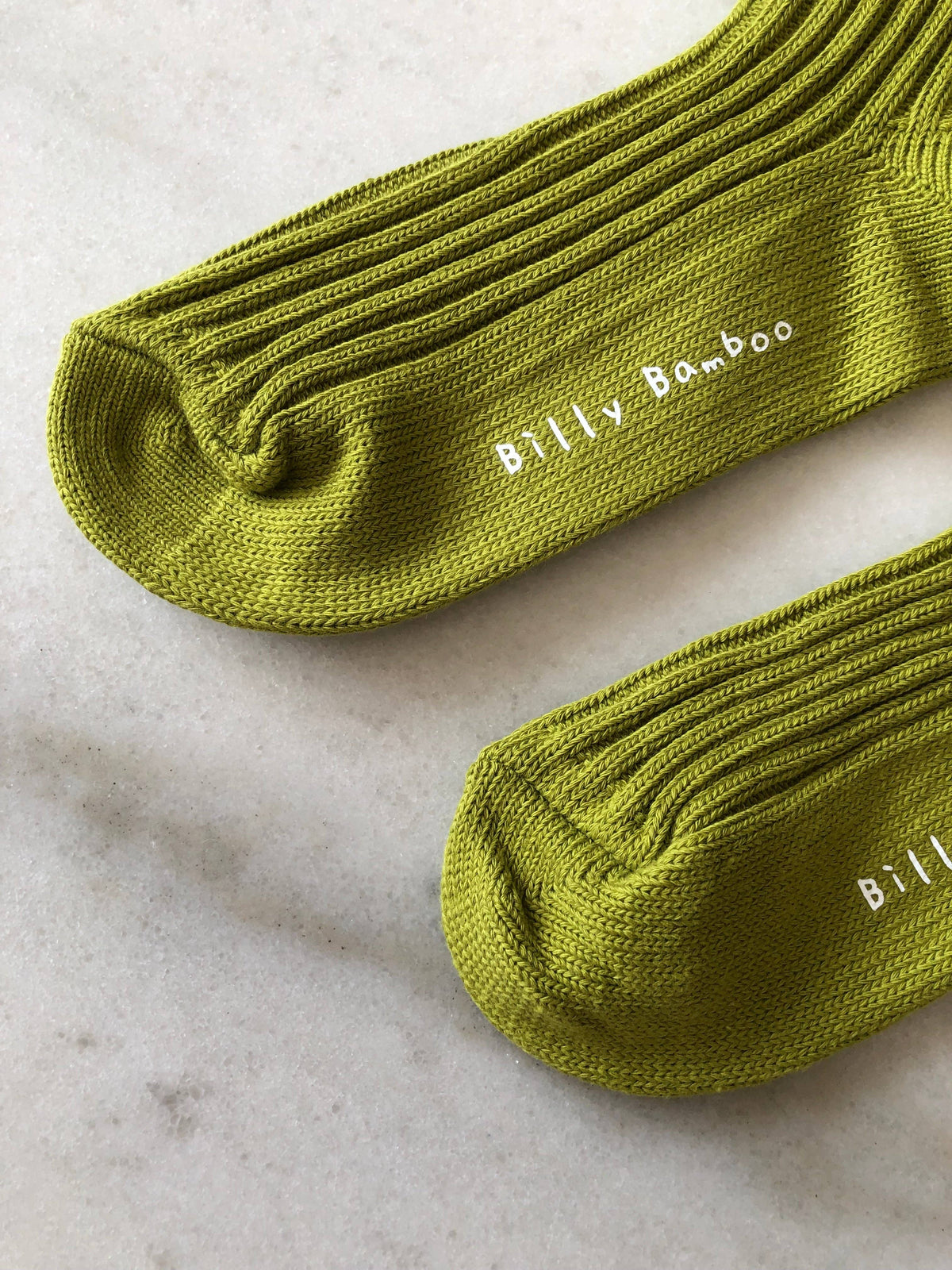 Ribbed Cotton High Socks